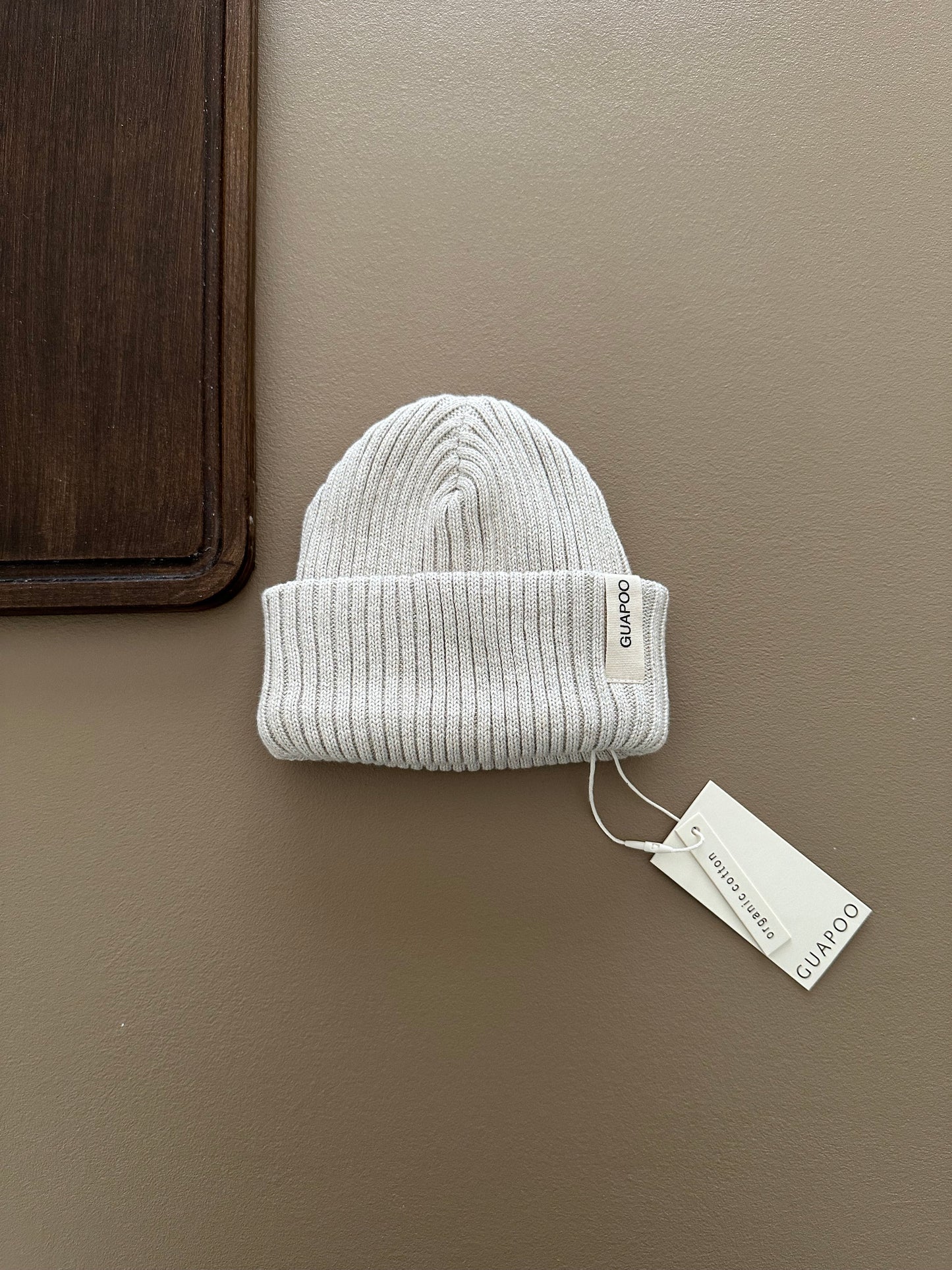HEAVY RIB BEANIE CREAMY SILK
