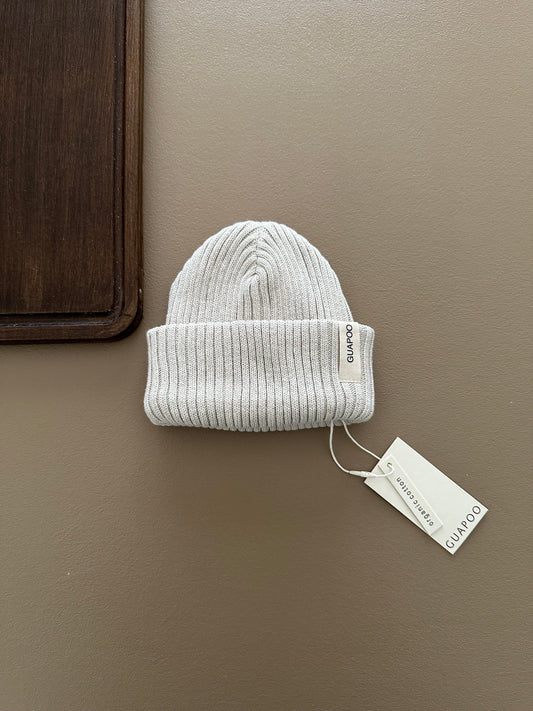 HEAVY RIB BEANIE CREAMY SILK