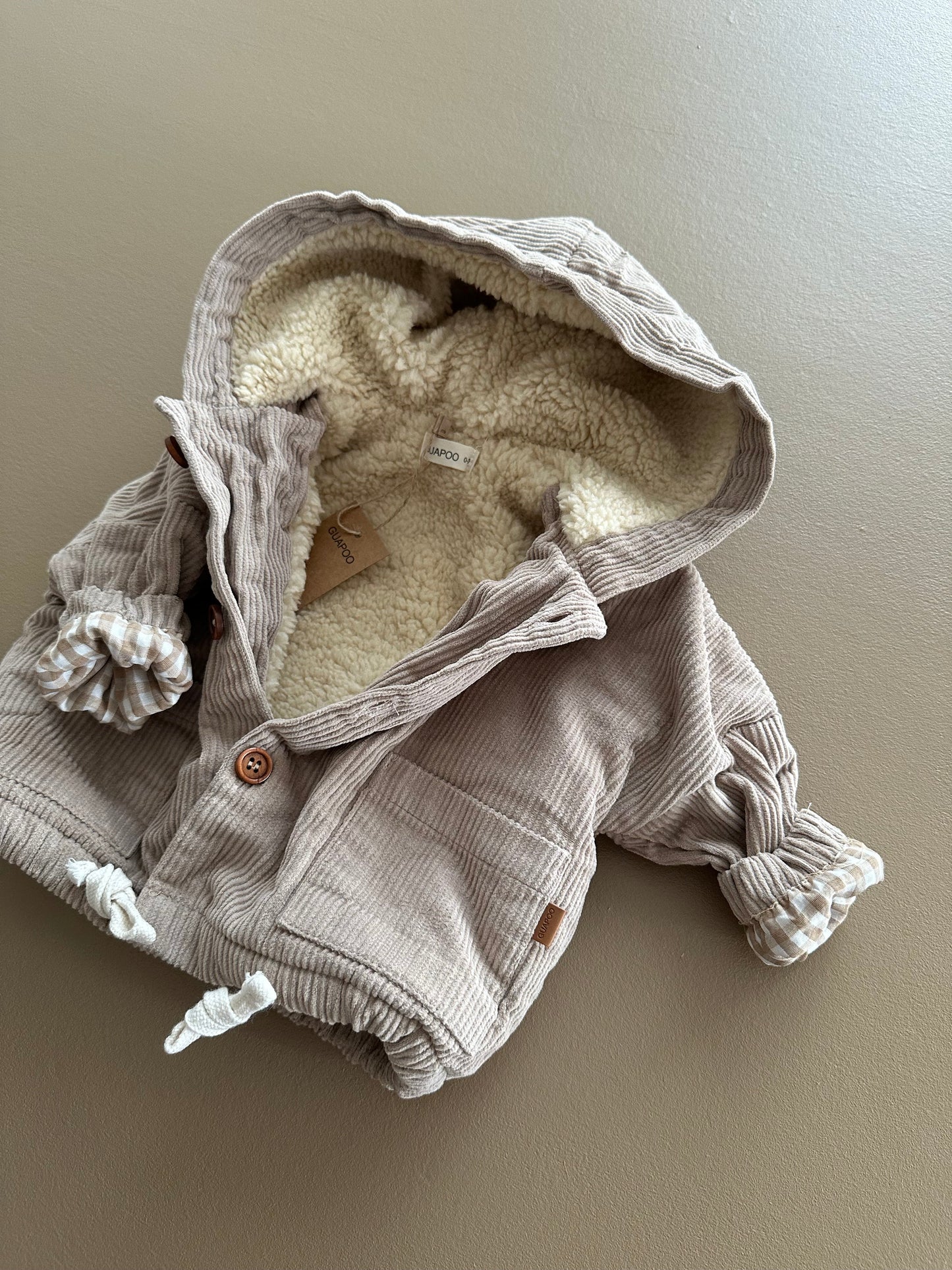 CORDUROY WINTER JACKET | LIGHT TAUPE