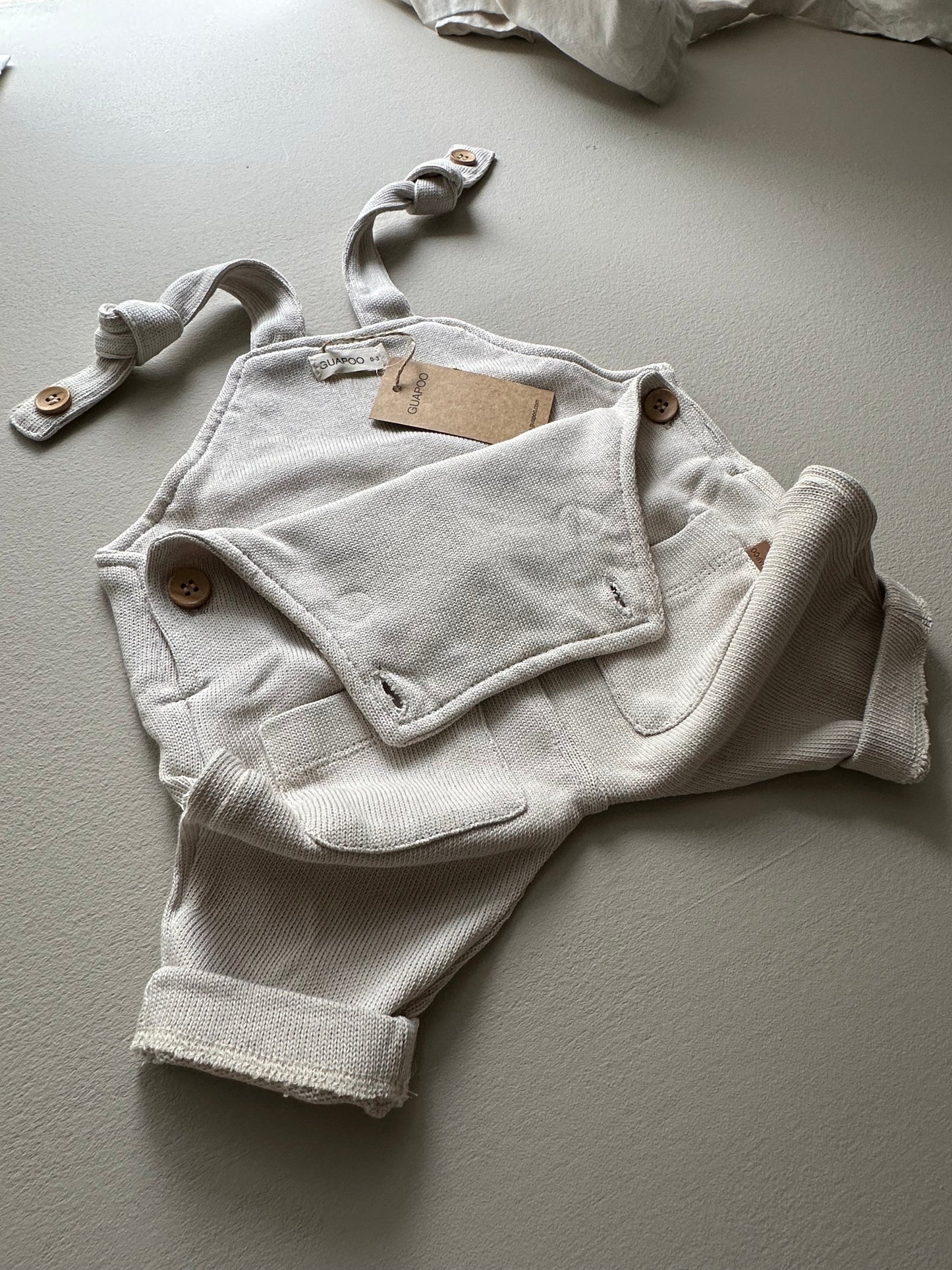 KNIT DUNGAREES | SUGAR