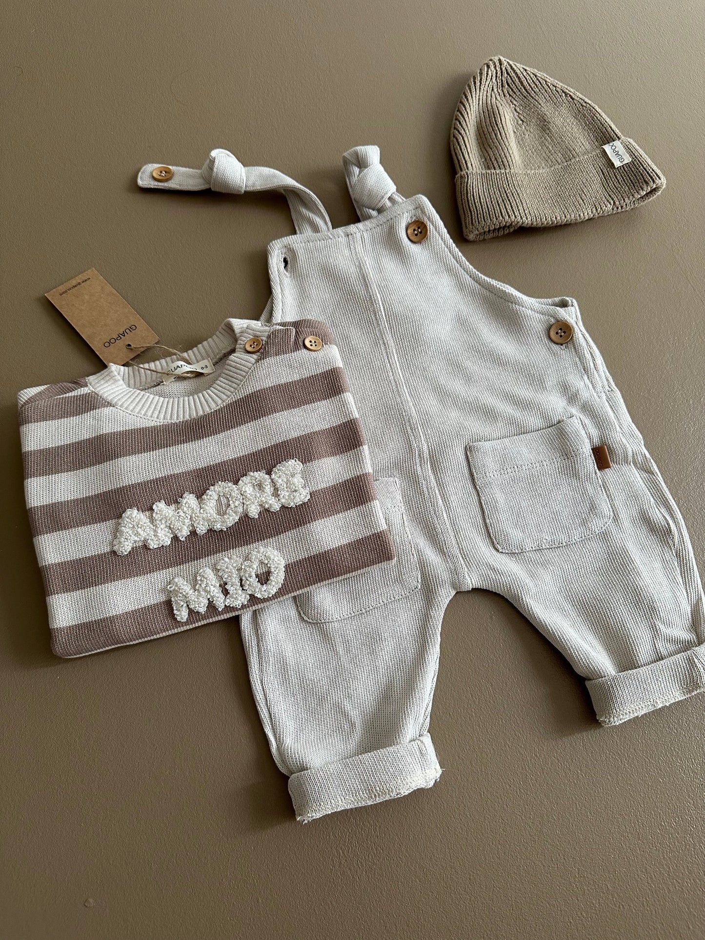 SWEATER CACAO STRIPES | AMORE MIO