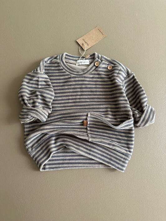 TERRY SWEATER | PEPPER STRIPES